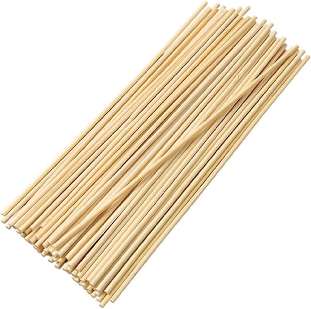 400 Bamboo Dowel Rods – 1/8"x12" Unfinished Round Sticks for DIY Crafts & Plant Support